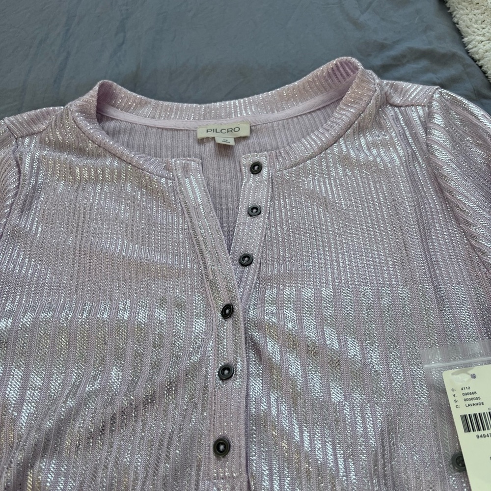 Pilcro Pink Button Down Shirt